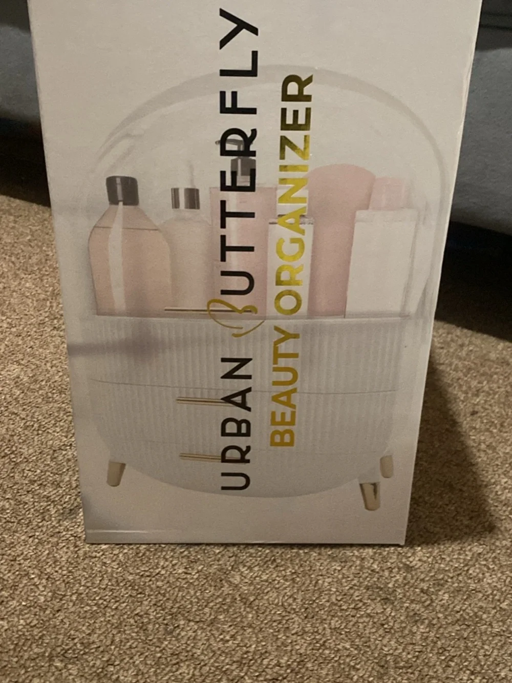 Beauty Organizer Cosmetic Storage Case in White